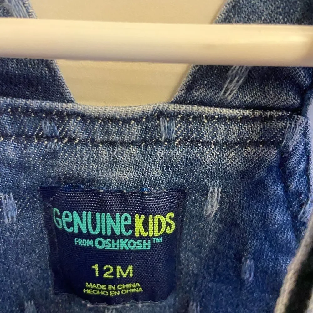 New girls Oshkosh 12 months‎ overalls